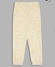 Pantaloons Junior Cotton Knit Marble Printed Joggers - Banana Cream