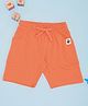 Pantaloons Junior  100% Cotton Woven Solid Shorts - Orange
