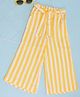 Pantaloons Junior Rayon Woven Striped Palazzo - Light Yell