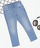 Pantaloons Junior Denim Woven Mild Washed Jeans - Light Blue