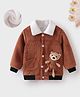 Mark & Mia Full Sleeves Winter Jacket With Teddy Bear Applique - Brown