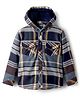 Noddy Full Sleeves Checked Hooded Jacket - Yellow