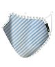 Airific 2.0 Anti Pollution Mask Blue Stripes - Medium, Multicolour