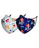 Nirvana Being Anti Pollution Mask Ariel and Disney Princesses Medium Multicolour - Pack of 2