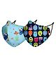Nirvana Being Anti Pollution Mask Monsters and Nemo Medium Multicolour - Pack of 2