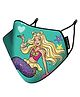 Airific Anti Pollution Mask  Barbie Mermaid - Extra Small, Multicolour