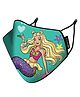 Airific Anti Pollution Mask  Barbie Mermaid - Small, Multicolour