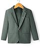 Rikidoos Full Sleeves Textured Blazer - Dark Grey