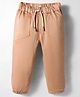 Simply Premium Cotton Woven Full Length Solid Color Trouser - Tan