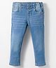 Simply Denim Full Length Washed Jeans - Light Blue