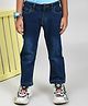 YOUMAA 100% Elastane Woven Mild Washed Stretchable Jeans - Blue