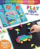 Intelliskills Shape-It Foldable Magnetic Board for Kids | 150+ Formations & 44 Foam Shapes | Portable Puzzle Mind Game | Brain Teaser Travel Toy | BIS Certified | Educator Recommended | For Gifting