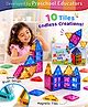 Intelliskills Build-It Magnetic Tiles | Colourful Magnetic Building Blocks & Construction Toy for Kids | 10-Piece Set | Creative Building & STEM Learning | Educational Toy