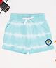 Pantaloons Baby Cotton Knit Tie Dye Shorts - Light Blue