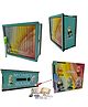 SANJARY Labubu Wooden Money Piggy Bank, Money Saving Box, Gullak with Savings Chart, 100000 Rupees Goal Tracker, Cash Collection Bank for Kids and Adults color design may vary