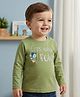 Babyoye 100% Cotton Knit Full Sleeves T-Shirt With Lets Have Fun Text Embroidery - Light Green
