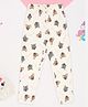 Pantaloons Junior 100% Cotton Knit Warner Bros Featuring Tom & Jerry Printed Joggers - Snow White