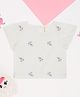 Pantaloons Junior Cotton Woven Half Bell Sleeves Floral Embroidered Top - Off White