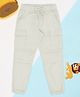 Pantaloons Junior Cotton Woven Solid Joggers - Light Grey
