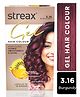 Streax Gel Hair Colour Burgundy 3.16 I Burgundy Hair Colour I No Ammonia Hair Color | 100% Grey Coverage - 150 ml