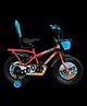 BSA Toonz 14T Kids Bicycle Single Speed - With Water Bottle & Holder, Basket, Carrier for 3-5 Years 85% Assembled - Dark Pink