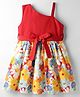 Rassha Sleeveless Floral Printed Dress - Red & White