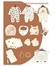 Little Surprise Box Chubby Teddy Theme Unisex 20 Pcs Birthday Gift Hamper with Travelling Suitcase 9-24 Months - Cream