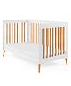 Growgether 4-in-1 Convertible Crib & Aero Fiber Mattress Combo, India's 1st Breathable Mattress, 100% Washable, Hypoallergenic Certified Pinewood & LVL Crib for 0 to 4 Year - White
