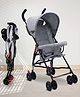Angels & Mice Breezy Lite, Iron Frame, Compact & Lightweight Infant travel buggy, Umbrella Stroller, 7M to 3 Years| Guardrail, Extendable Canopy, Roll-Up Seat & 3-Point Safety Harness,Grey