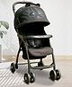 ANGELS & MICE Panda Baby Stroller Pram Newborn-3 Years, Iron, Food Tray, Foldable Baby Trolley with Safety Harness, Recline Seat & Extendable Canopy, Lightweight Baby Carrier & Pram, Black