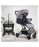 Angels & Mice Urban Glide, Trolley Pull, Self Standing, Newborn to 5 Years, 5pt. Safety Harness, Steel Frame, ABS Wheel 360° Swivel, Fits Airplane overhead bin-Grey