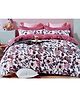 BhaiJi Bedsheets 220 TC Glace Cotton Bed Sheet King Size 108x108 Inch With 2 Pillow covers - Beige Floral