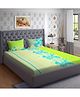 BhaiJi Bedsheets 220 TC Glace Cotton Bed Sheet King Size 108x108 Inch With 2 Pillow covers - Grey Geometric