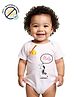 COCOON ORGANICS 100% Cotton Knit Sleeveless Stretchable Animal Printed Anti Microbial Stretchable Onesie - White