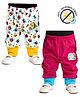 COCOON ORGANICS Cotton Knit Pack Of 2 Bugs & Bees Printed Anti Microbial Diaper Pajamas - Pink & White