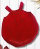 Creative Kids Georgette Woven Sleeveless Swiss Dots Embroidered Onesie - Maroon