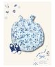 Creative Kids Georgette Woven Sleeveless Floral Printed Onesie - Blue & White