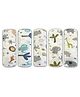 Trance Home Linen Super Ultra Soft 100% Cotton Malmal Baby Swaddle Cloth | Soft Pure Cotton Sheets Baby Wrap Set for New Born Babies | New Born Swaddles- Baby Pug Pack of 5 - Multicolor