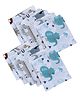 Trance Home Linen Super Soft 100% Cotton Thin Malmal Face Towels Reusable Hygiene Wash Cloth Napkin for New Babies Soft Hankies for Children  - Pack of 10 pcs
