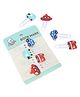 SKOOLSTER 3D Clip Bookmarks for Kids  Pack of 2 (1 Vehicle + 1 Surprise Design)  Cute Animal, Cartoon, Fruit Paper Clips  School Stationery Gift for Boys & Girls