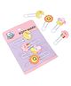 SKOOLSTER 3D Clip Bookmarks for Kids  Pack of 2 (1 Smiley + 1 Surprise Design)  Cute Animal, Cartoon, Fruit Paper Clips  School Stationery Gift for Boys & Girls