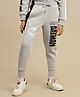 Kidsville Knit DC Comics Featuring Batman Printed Side Taped Joggers - Grey