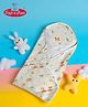 Safe n Cute  100%organic muslin cotton hooded swaddler/wrapper/sheet for newborn (0 to 6 months)