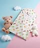 Safe n Cute  100%organic muslin cotton hooded swaddler/wrapper/sheet for newborn (0 to 6 months)