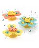YAMAMA Fidget Spinner Toys Baby Spinner Suction Cup Spinner Toys Baby Bath Toys Silicone Suction Cup Base Spinning Toys For Kids Babies - (Pack of 3 - Multicolor)