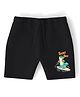Nautinati Knit Alligator Printed Shorts - Black
