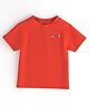 Nautinati Cotton Knit Disney Mickey & Friends Featuring Half Sleeves On The Road Text Back Printed Tee - Red