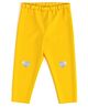 Nautinati Cotton Lycra Knit Heart Glitter Printed Leggings - Yellow