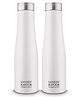 Sanjeev Kapoor By Classic Essentials Stainless Steel Water Bottle for Fridge,School,Home,Office 1000 ml Bottle (Pack of 2, White, Steel)