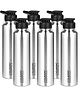 Classic Essentials Stainless Steel Thunder Sipper Bottle, Fridge Bottle, GYM Bottle 1000 ml Bottle (Pack of 6, Silver, Steel)